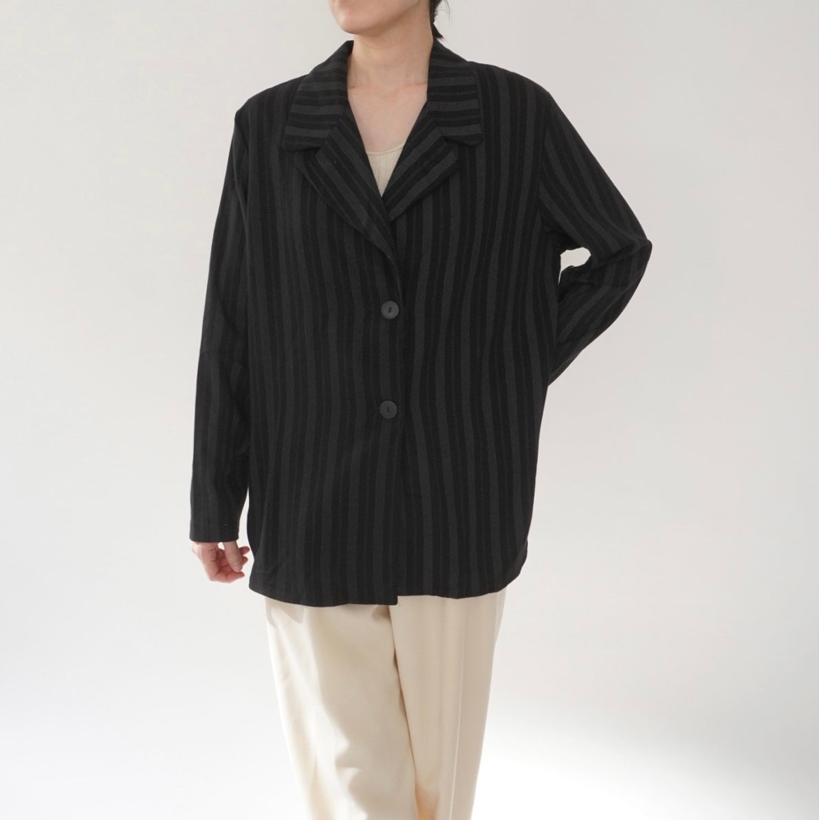90s Striped Shirt,Jacket