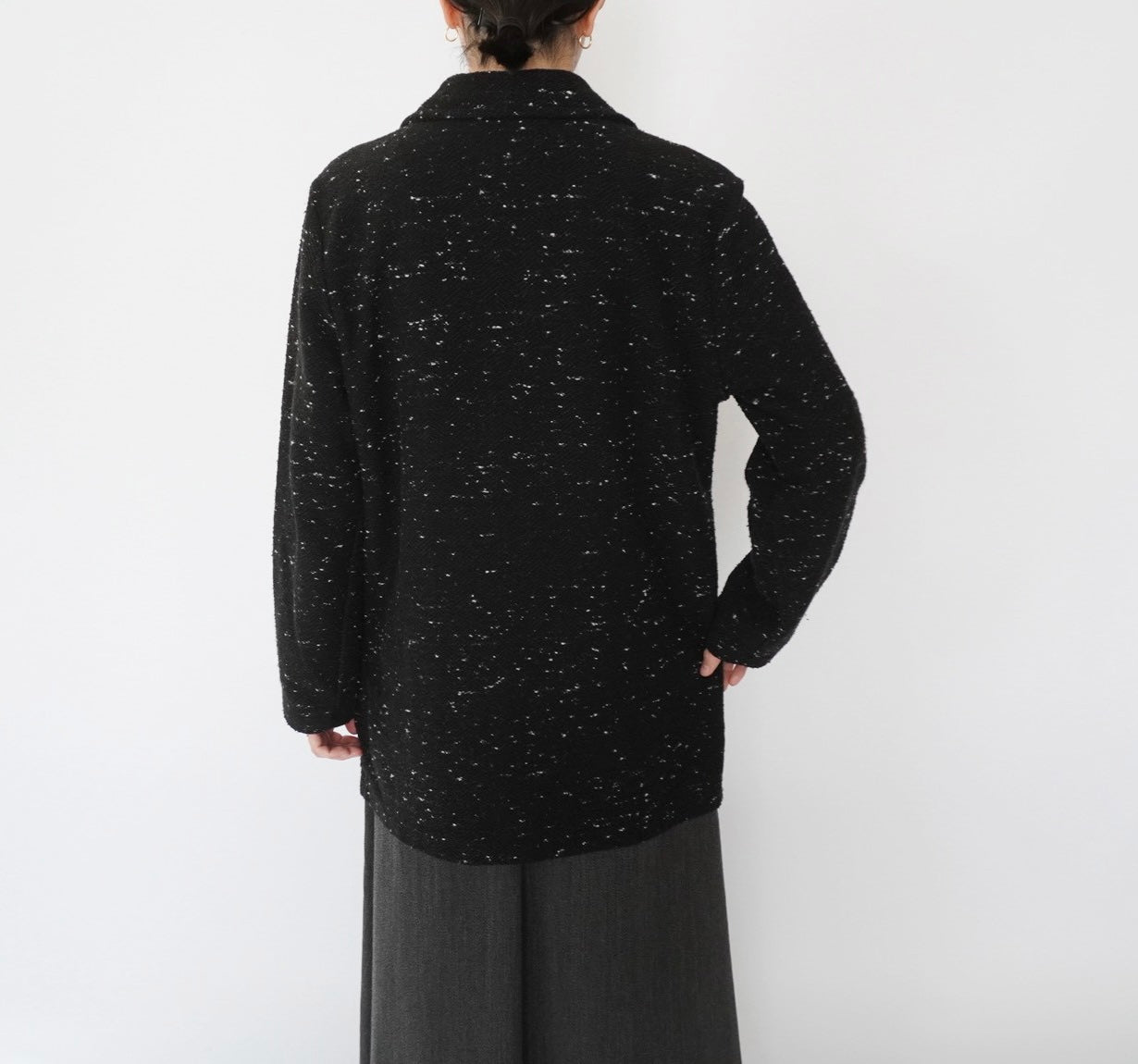 90s Black White Mix Jacket