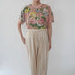 90s floral Printed T-shirt