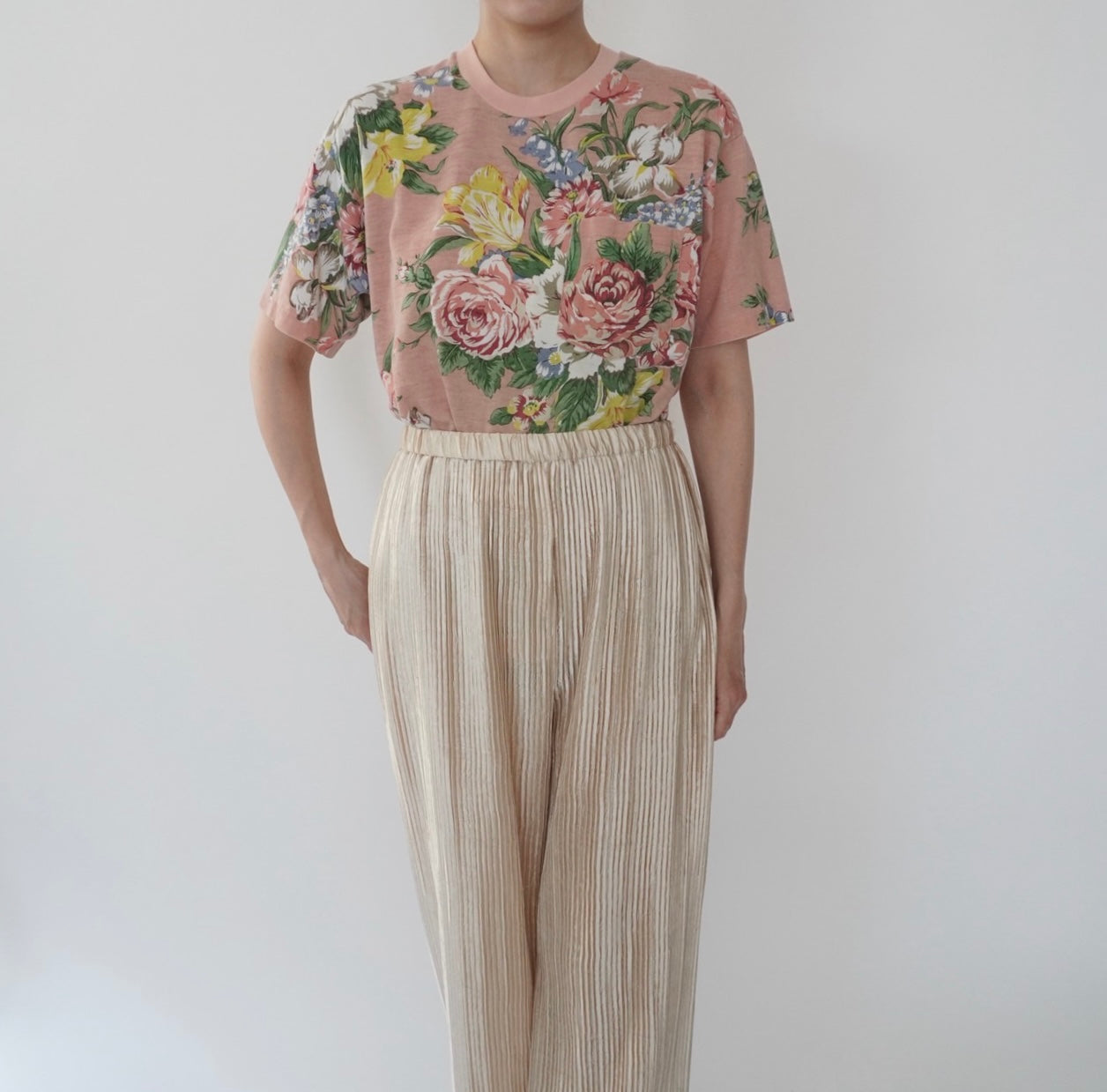 90s floral Printed T-shirt