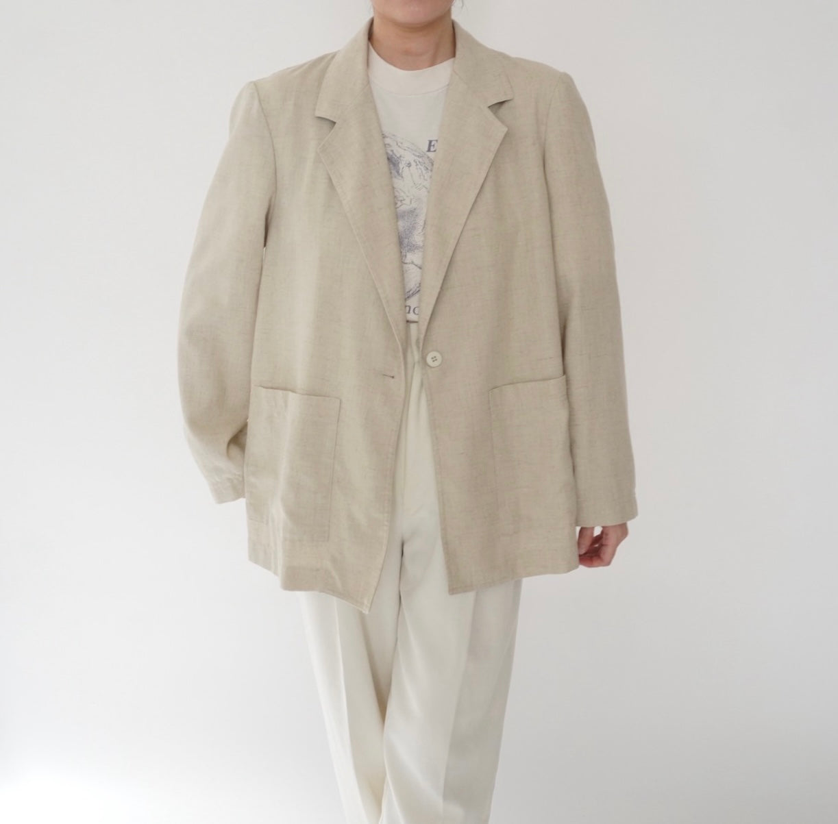 90s Rayon Light Jacket