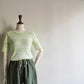 70s Green Striped Top
