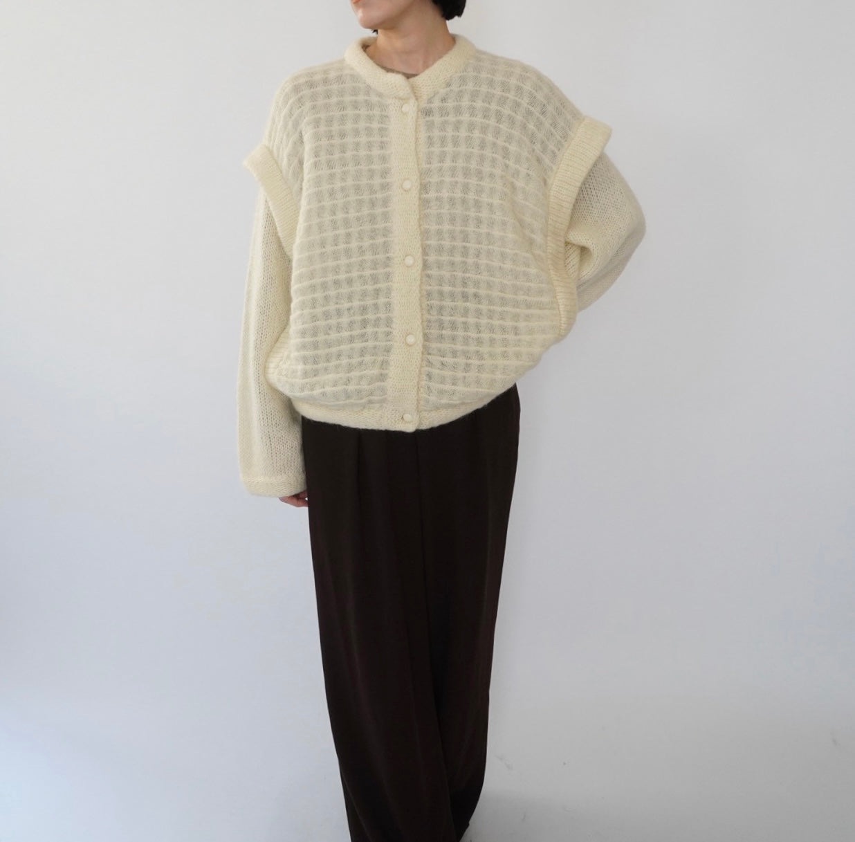 80s EURO Design Mohair Cardigan