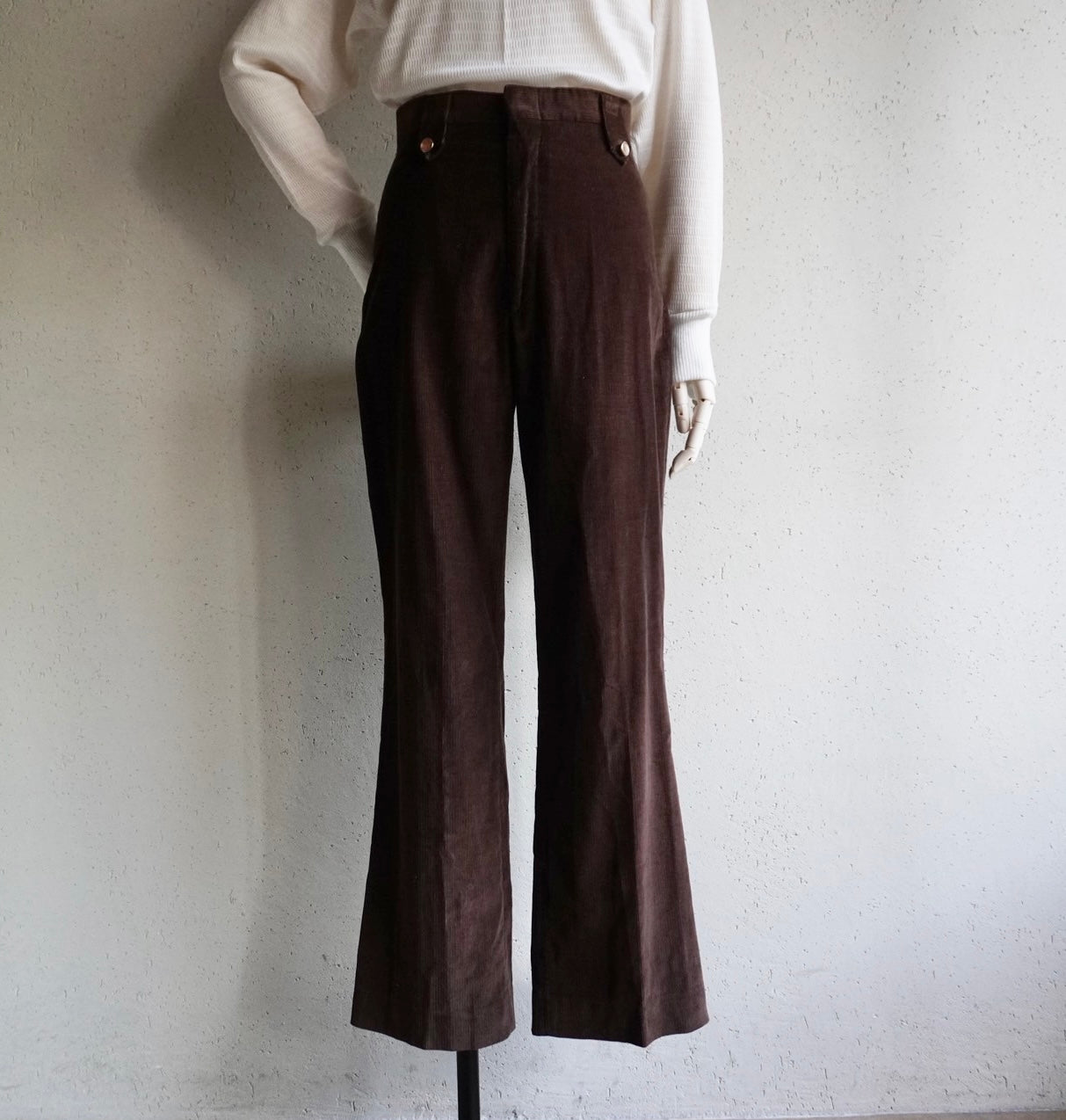 80s  Corduroy Flare Pants