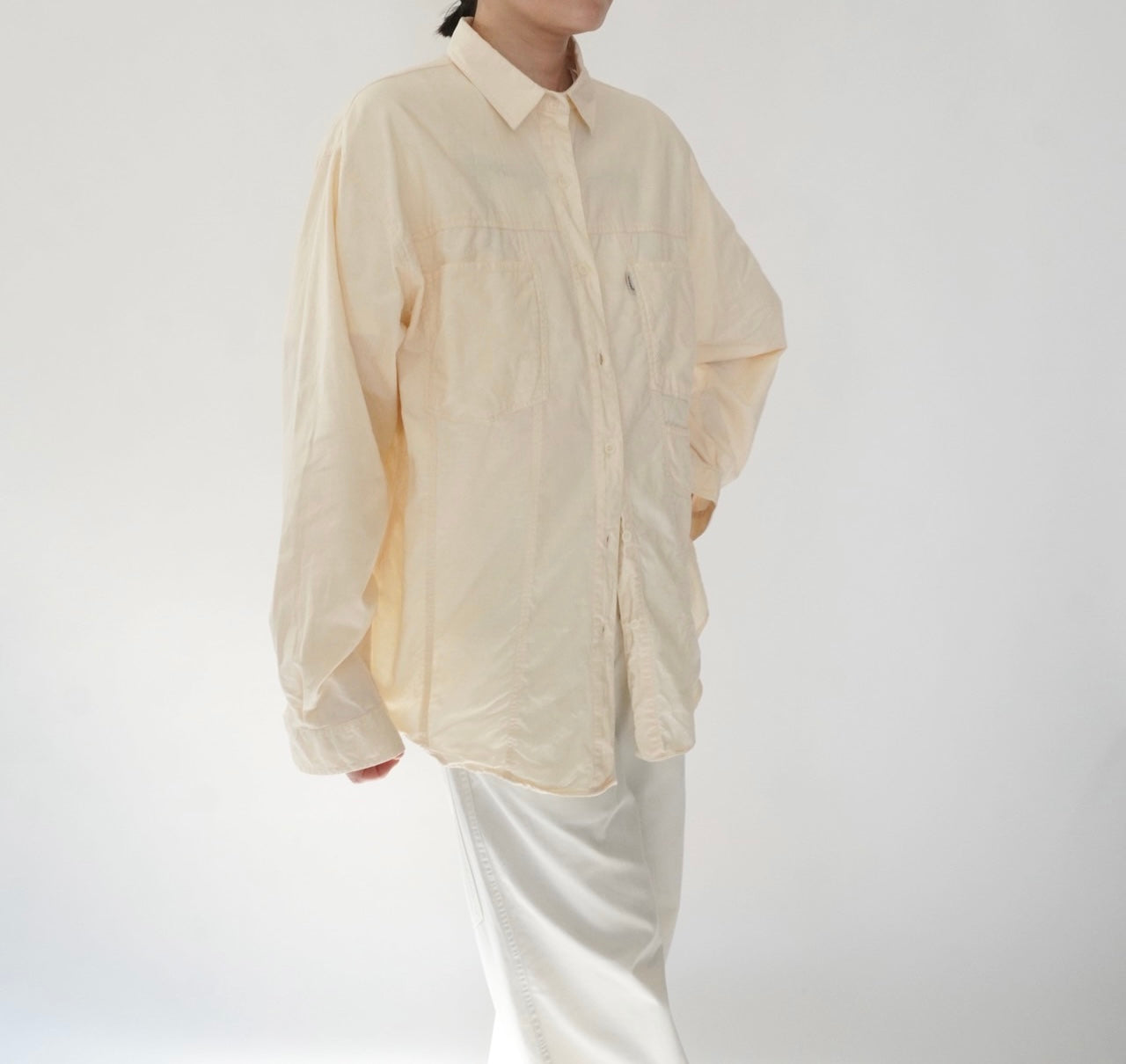 90s Ivory Cotton Shirt