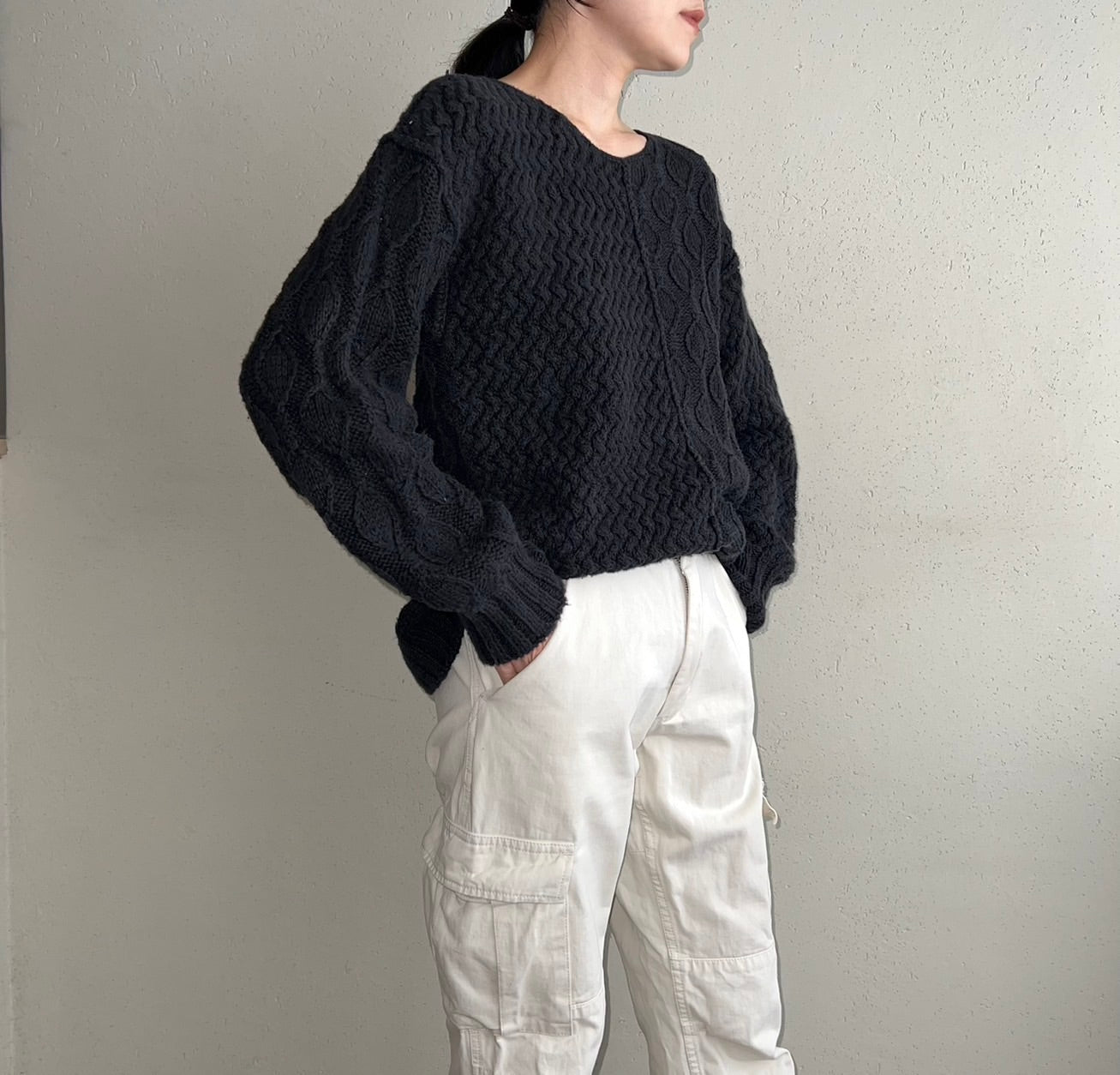 90s Hand Knit Top