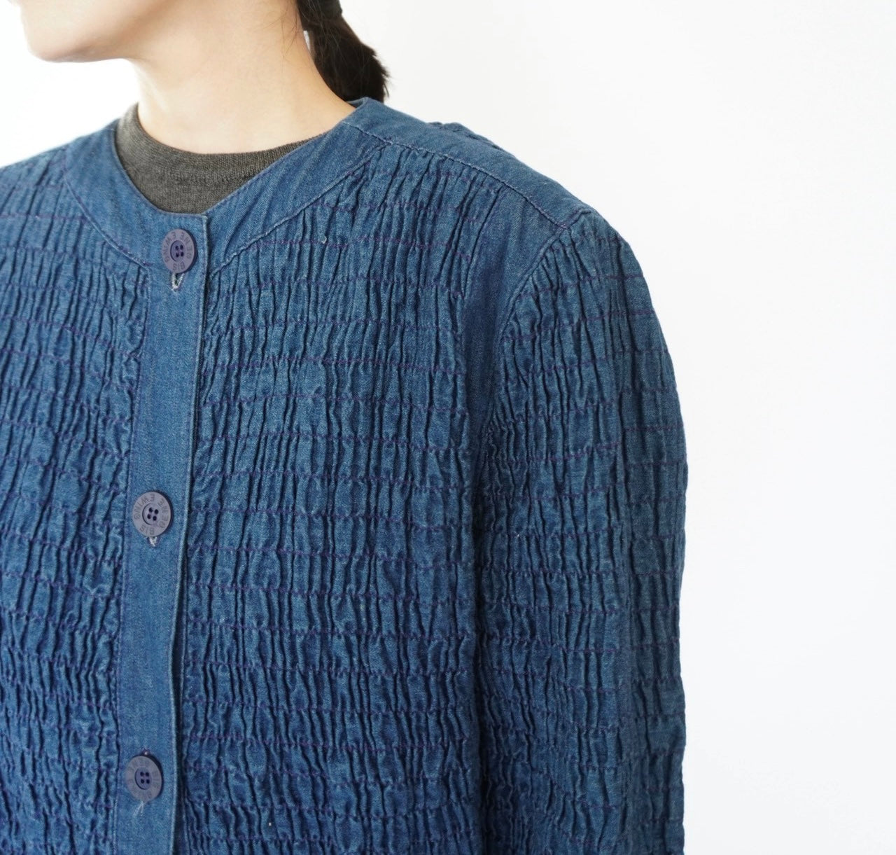 80s "BIS GINE EWING" Design Denim Jacket