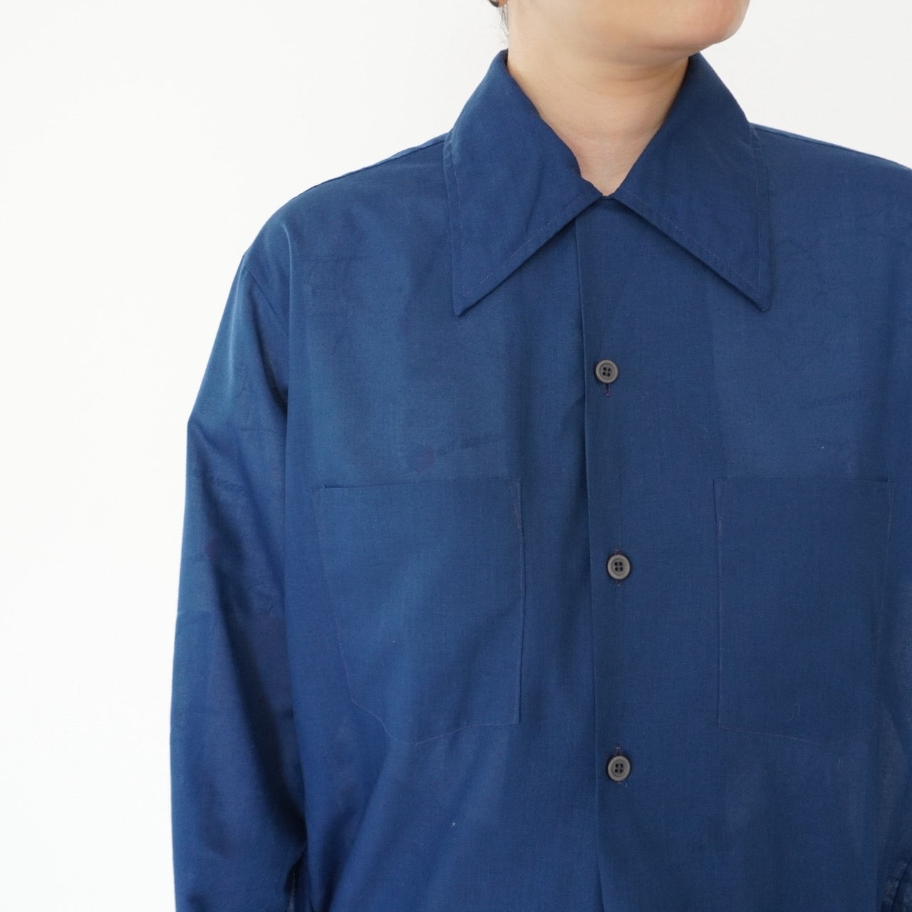 70s "Arrow" Blue Shirt