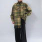 80s Plaid Fringe Design jacket Made in Italy