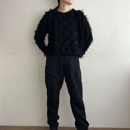 90s Fringe Knit Made in USA