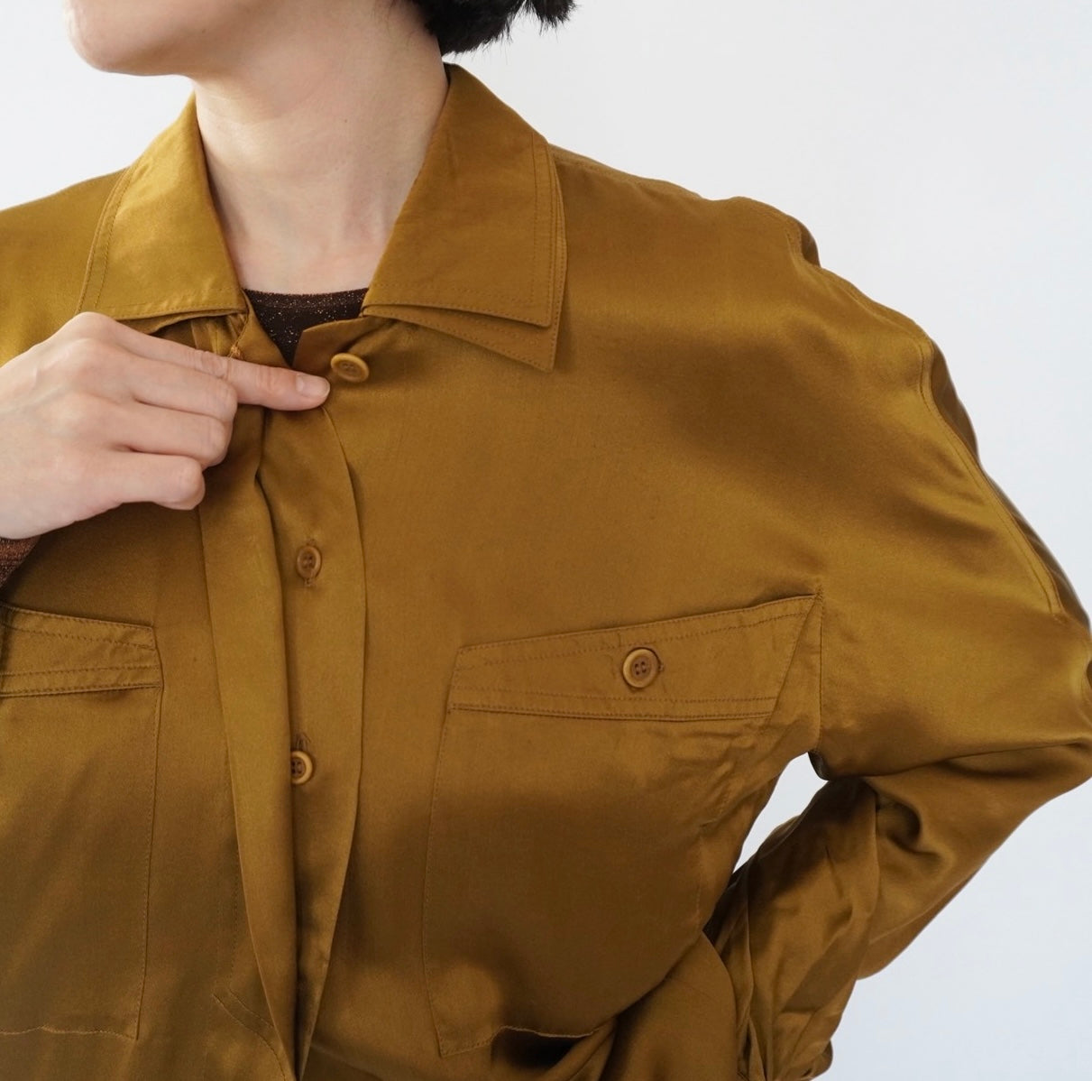 80s "ESCADA" Silk Shirt Made in Italy