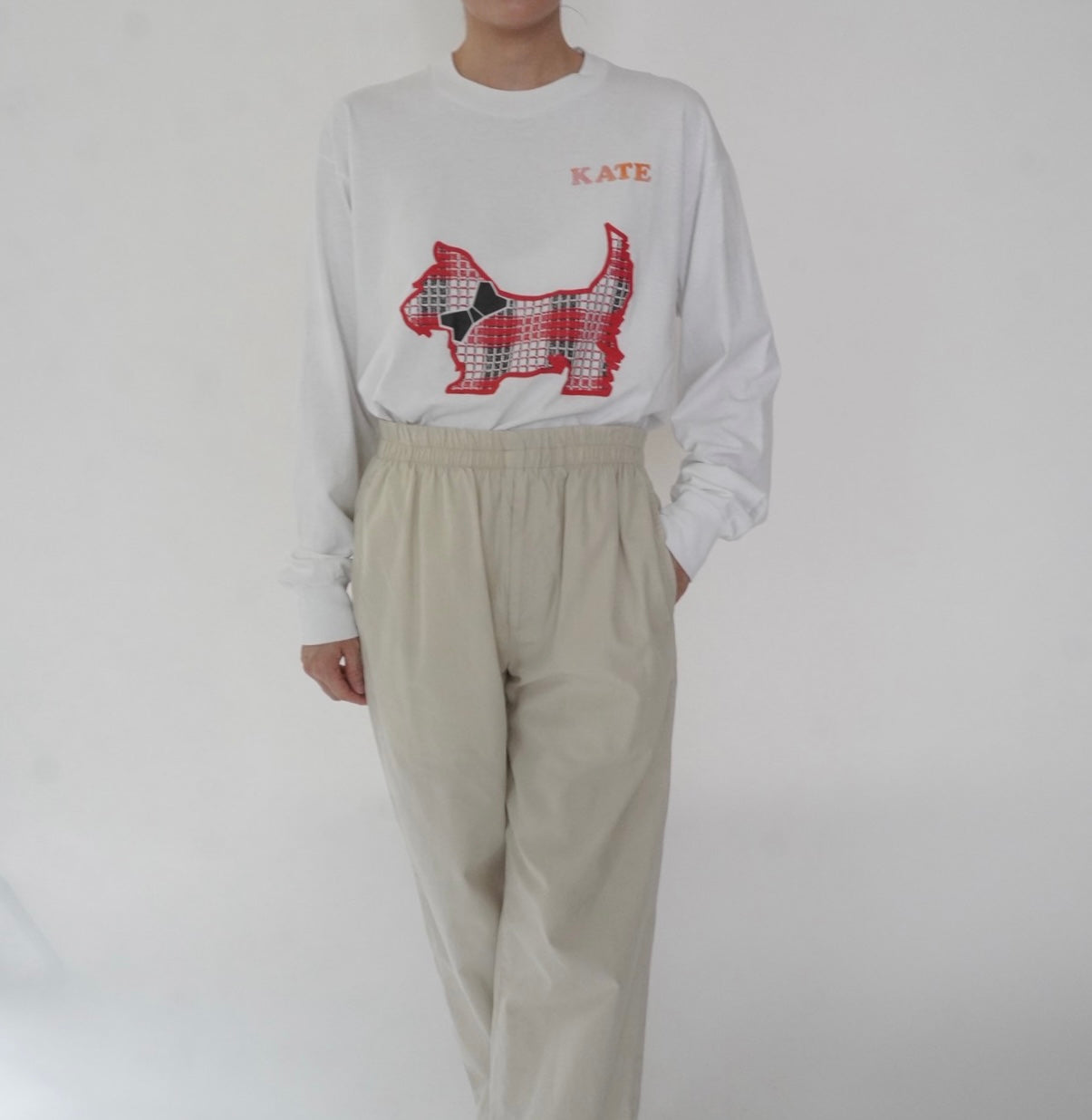 90s Printed Long T-shirt Made in USA