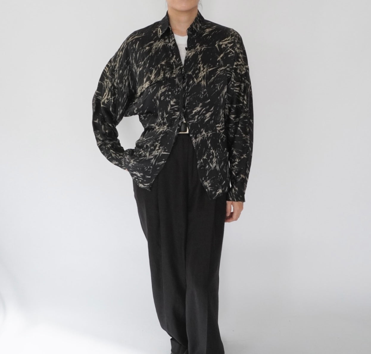 90s EURO Silk Design Shirt