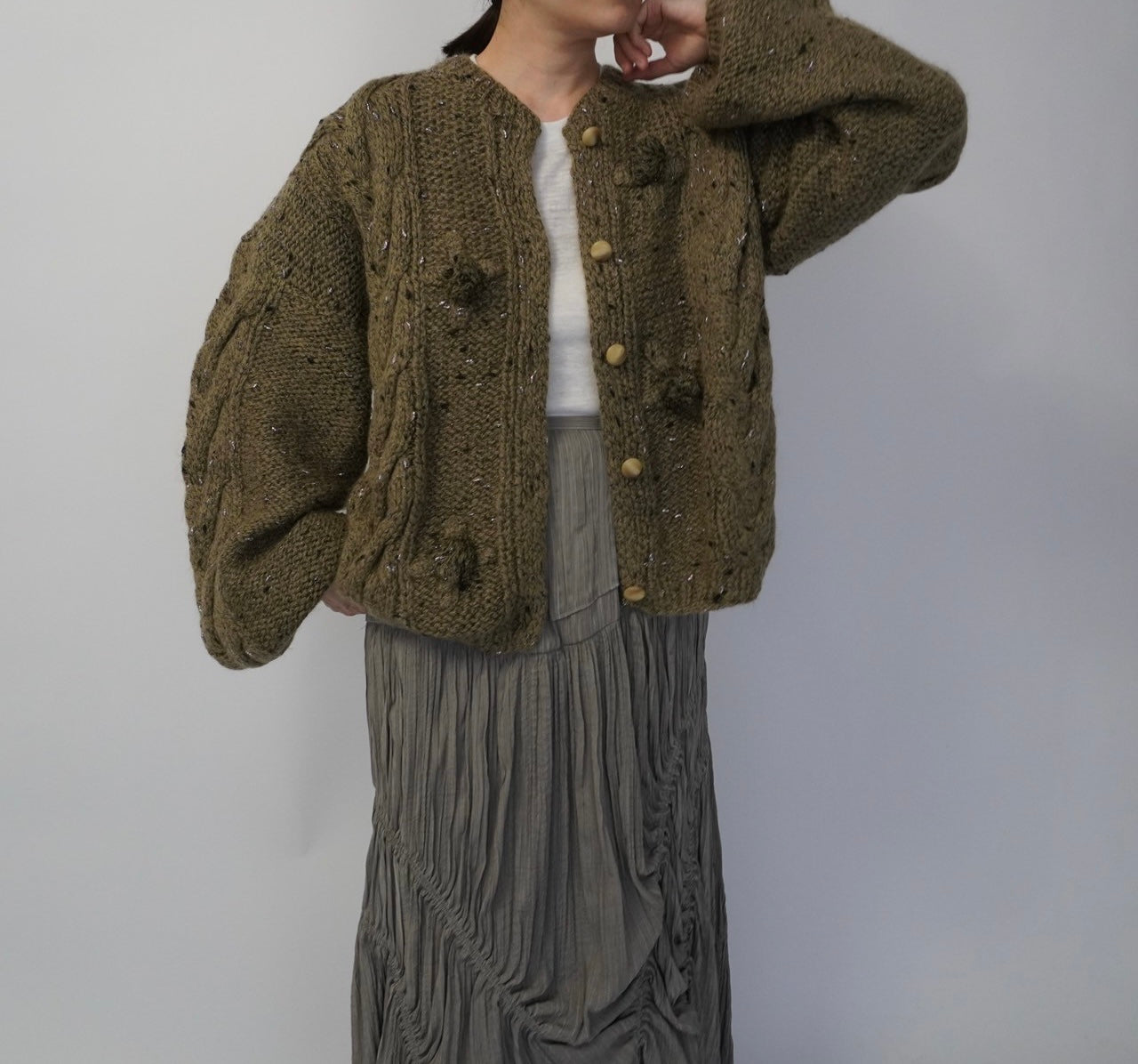 80s Design Knit Cardigan