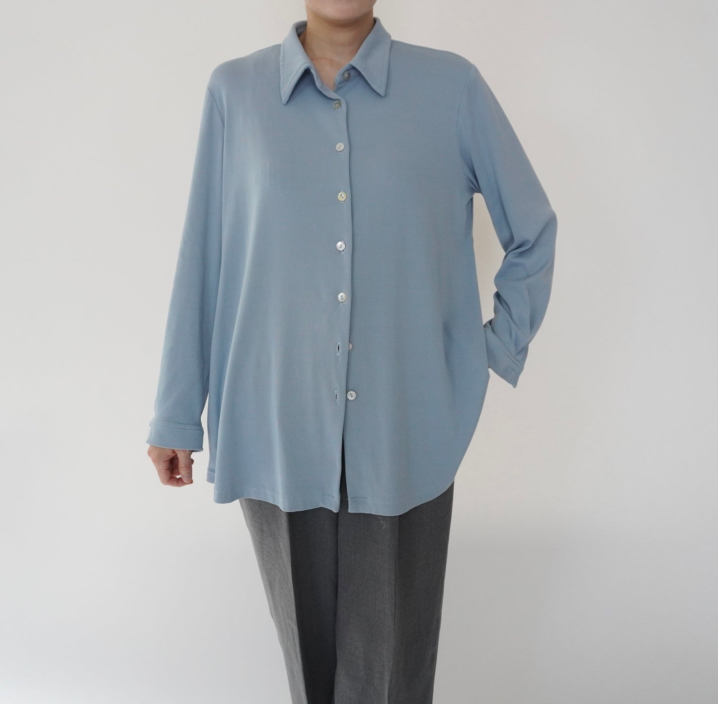 90s Light Blue Shirt Made in USA