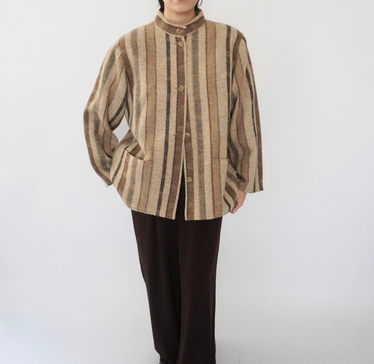 90s "Rodier Paris" Wool Jacket Made in France