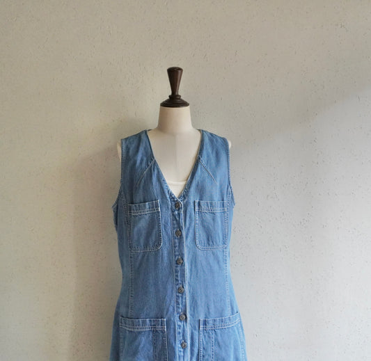 90s Denim Maxi Dress