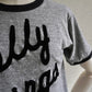 80s Flock Print T-shirt Made in USA