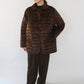 90s Velour Quilted Jacket Made in Italy
