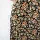 80s Floral Print Skirt Made in USA