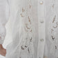 90s Linen Lace Shirt Made in Italy