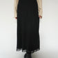 90s Black Sheer Skirt