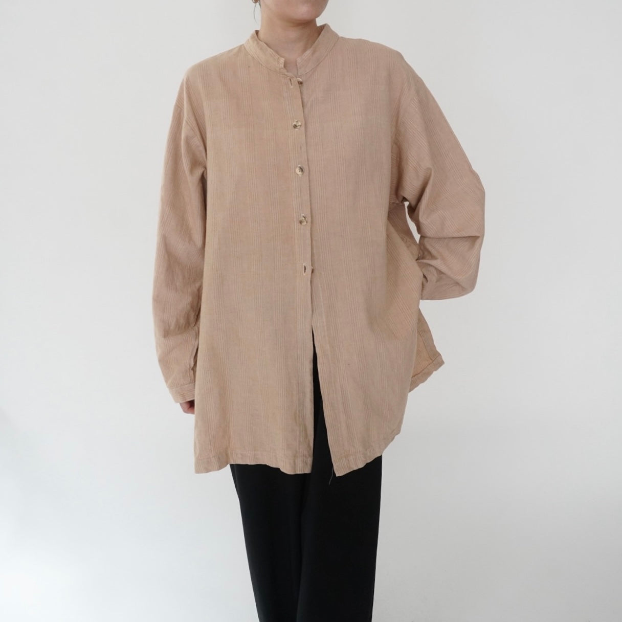 90s Linen x Cotton Shirt Made in USA