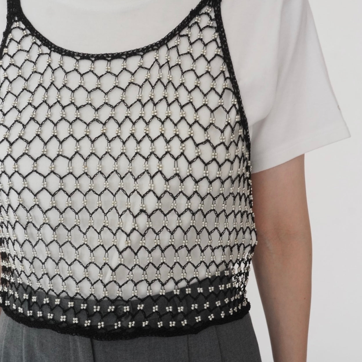 90s Beads Design Camisole Top