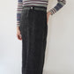 90s EURO Ribbed Knit Maxi Skirt