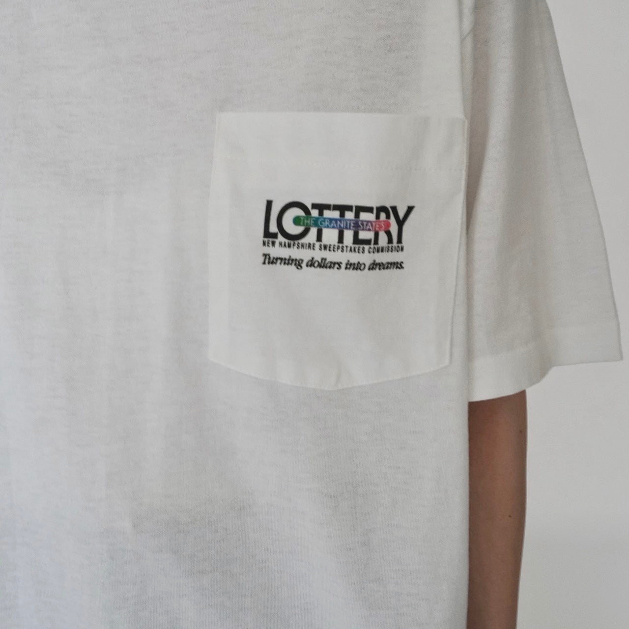 90s "Lottery"Printed T-shirt Made in USA