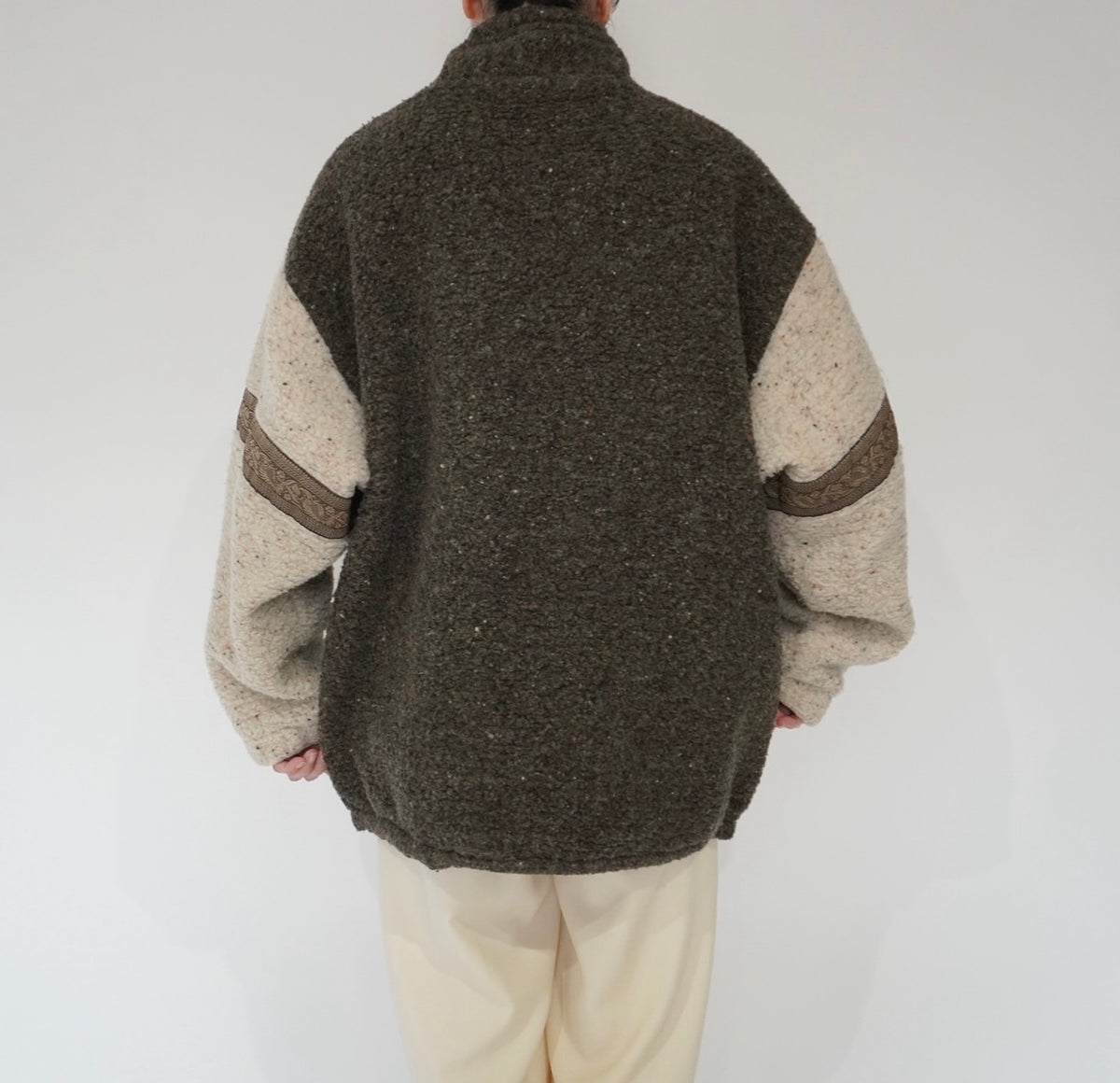 90s Design Fleece Jacket Made in Italy