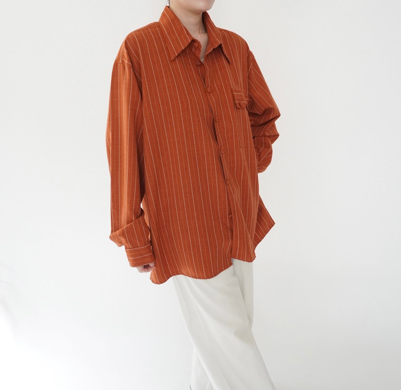 80s Striped Shirt Made in USA