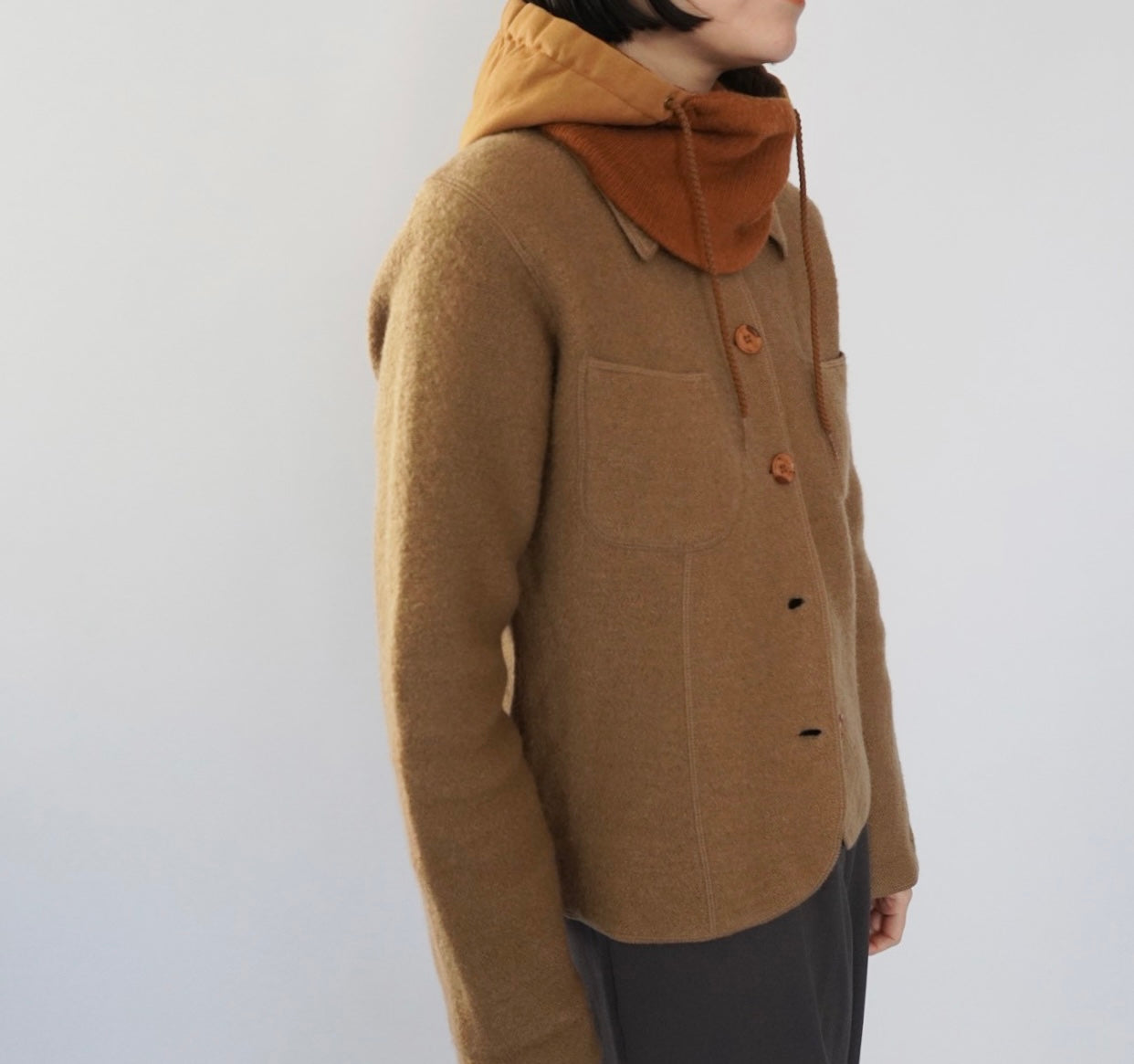 90s Cotton ×Ribbed Balaclava