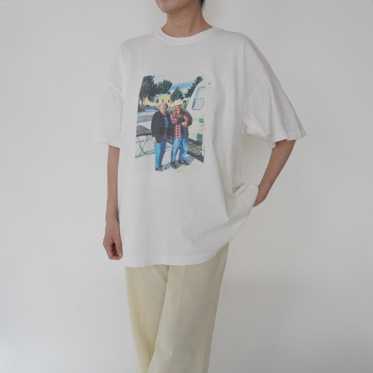 90s Photo Printed  T-shirt Made in Ireland