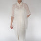90s Embroidery Sheer Shirt Made in USA