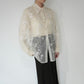90s Embroidery Silk Shirt