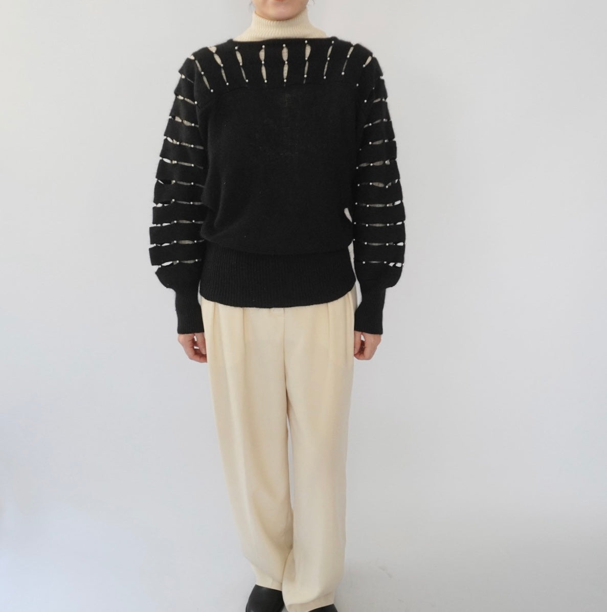 80s Design Knit Top