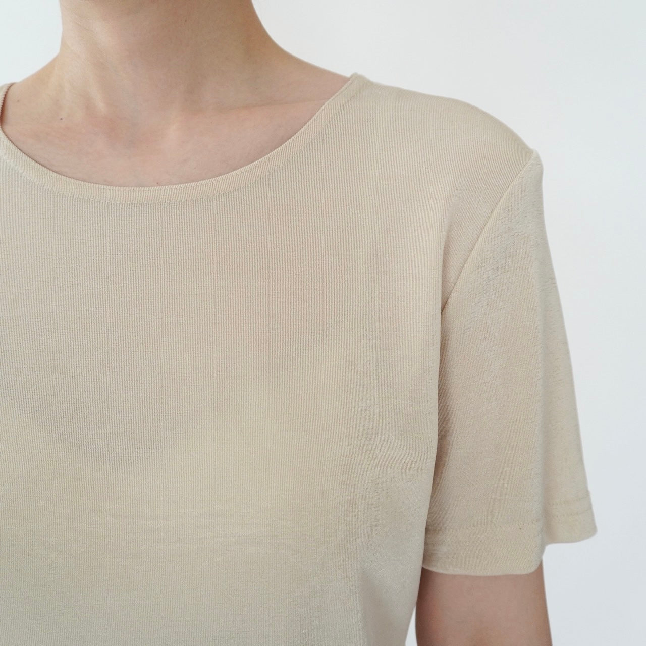90s Beige Top Made in USA