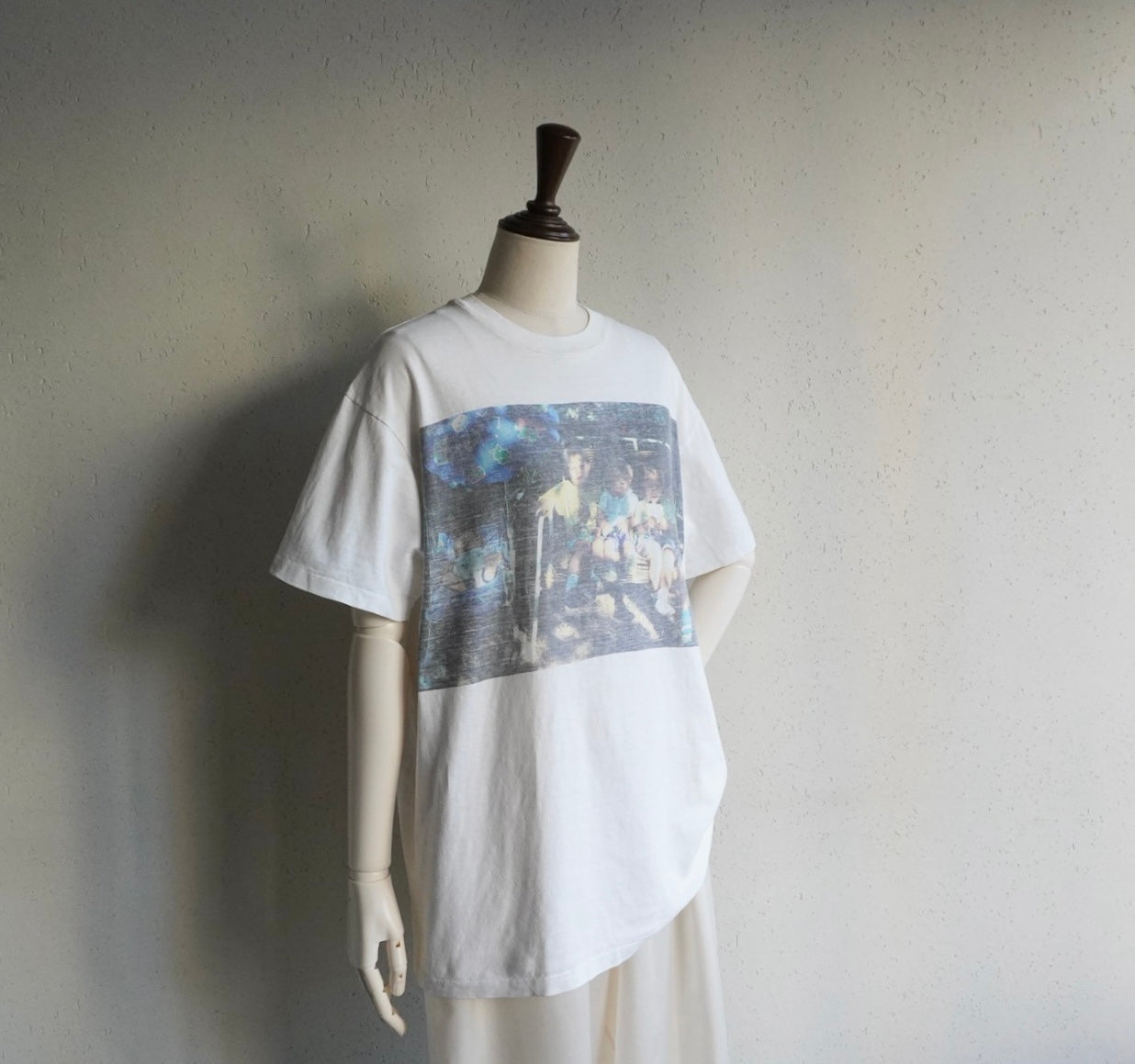 80s Photo Printed T-shirt Made in USA