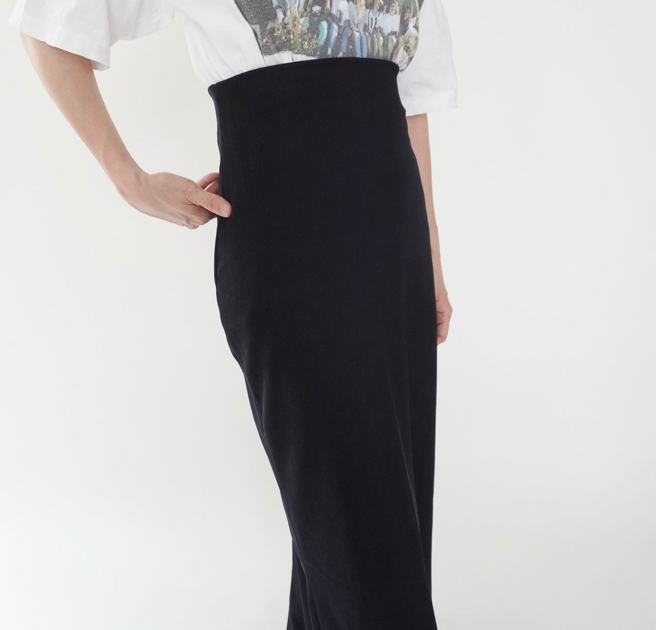80s EURO Navy Skirt