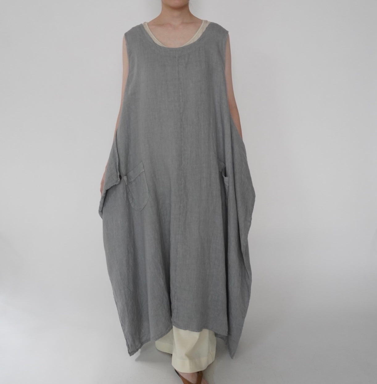 90s Linen  Maxi Dress Made in Italy