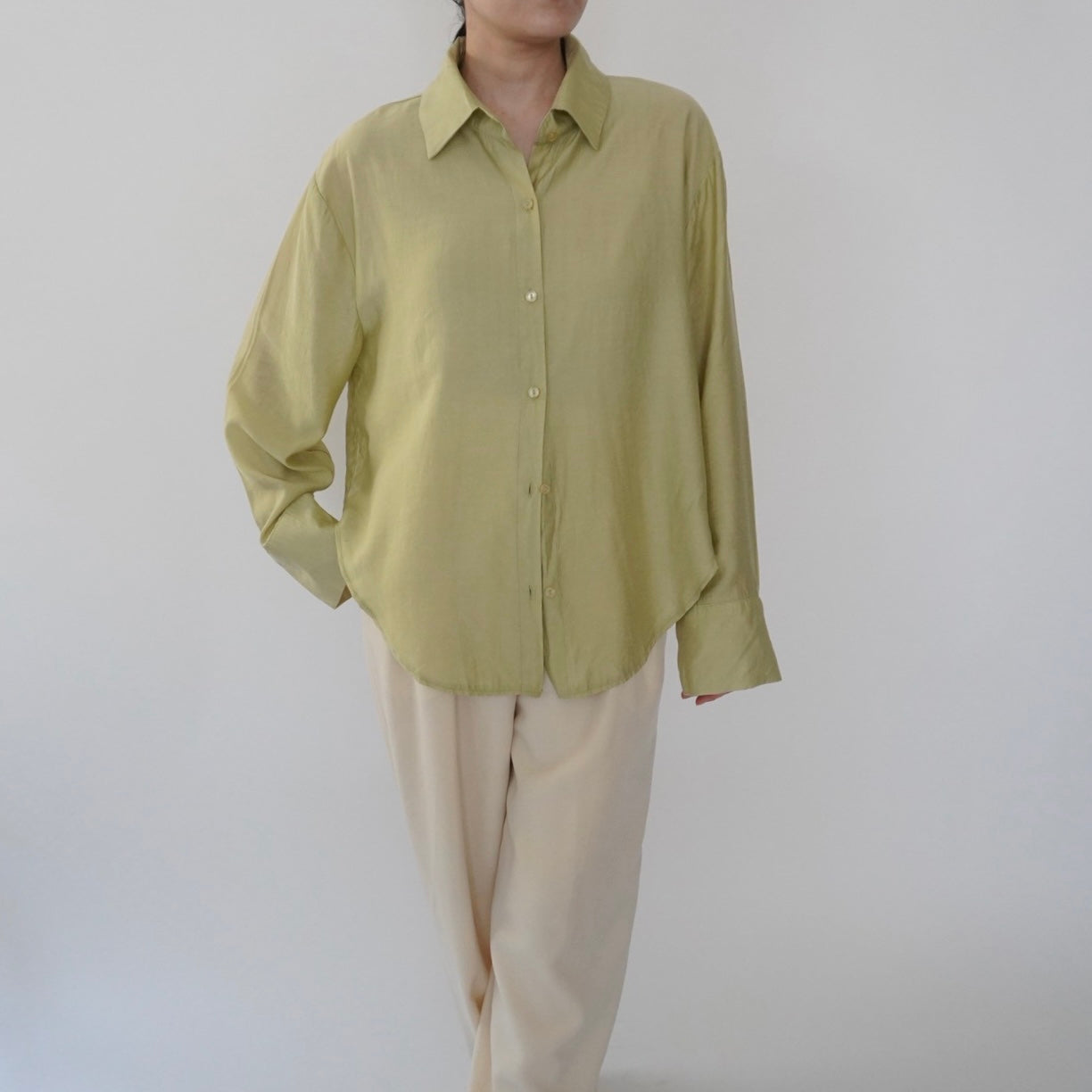 90s Light Green Shirt