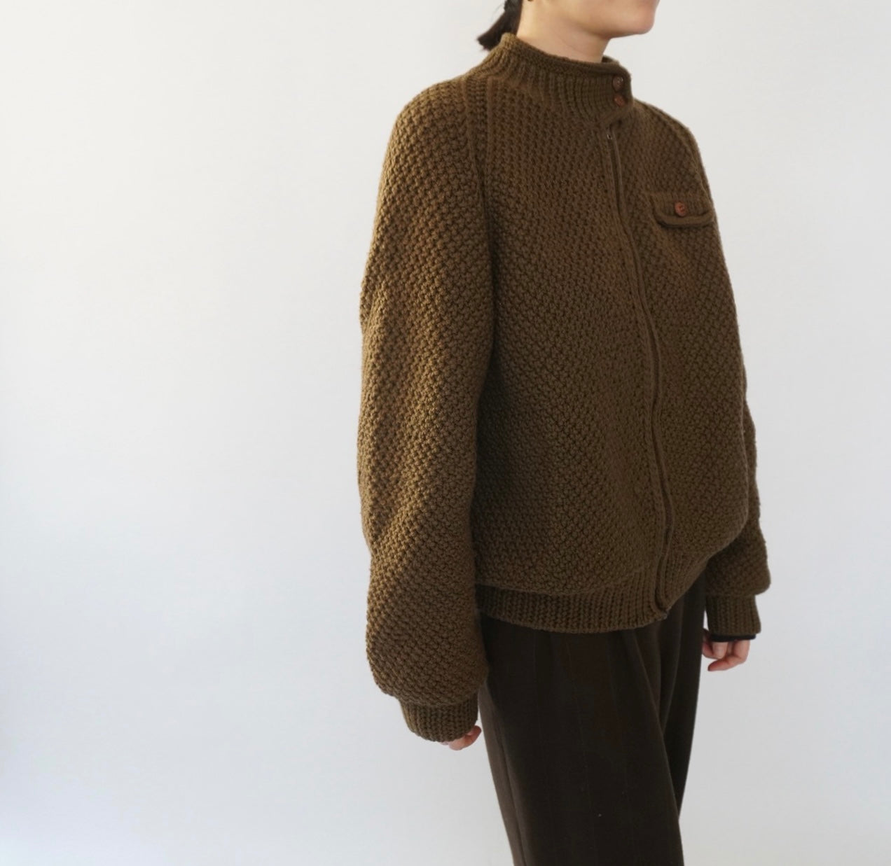 80s EURO Knit Jacket,Cardigan