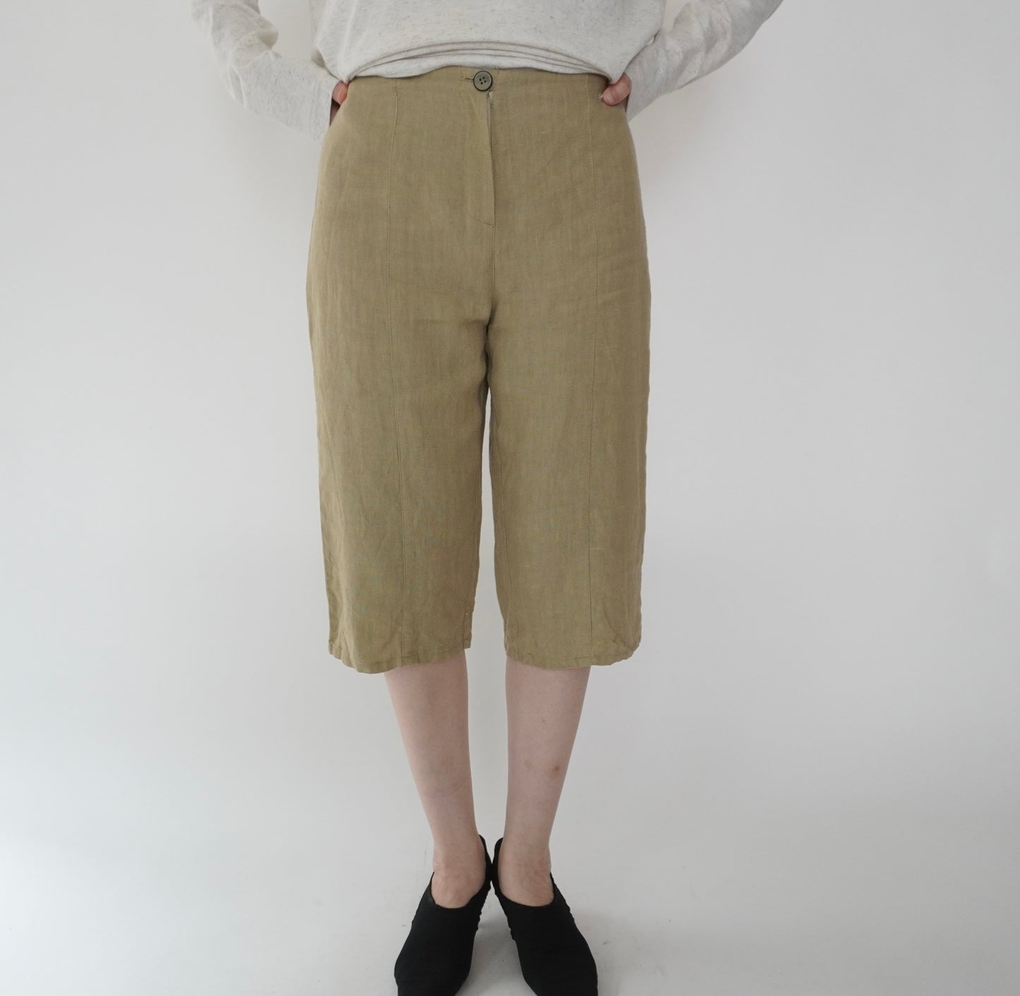 90s Linen Shorts Made in Italy