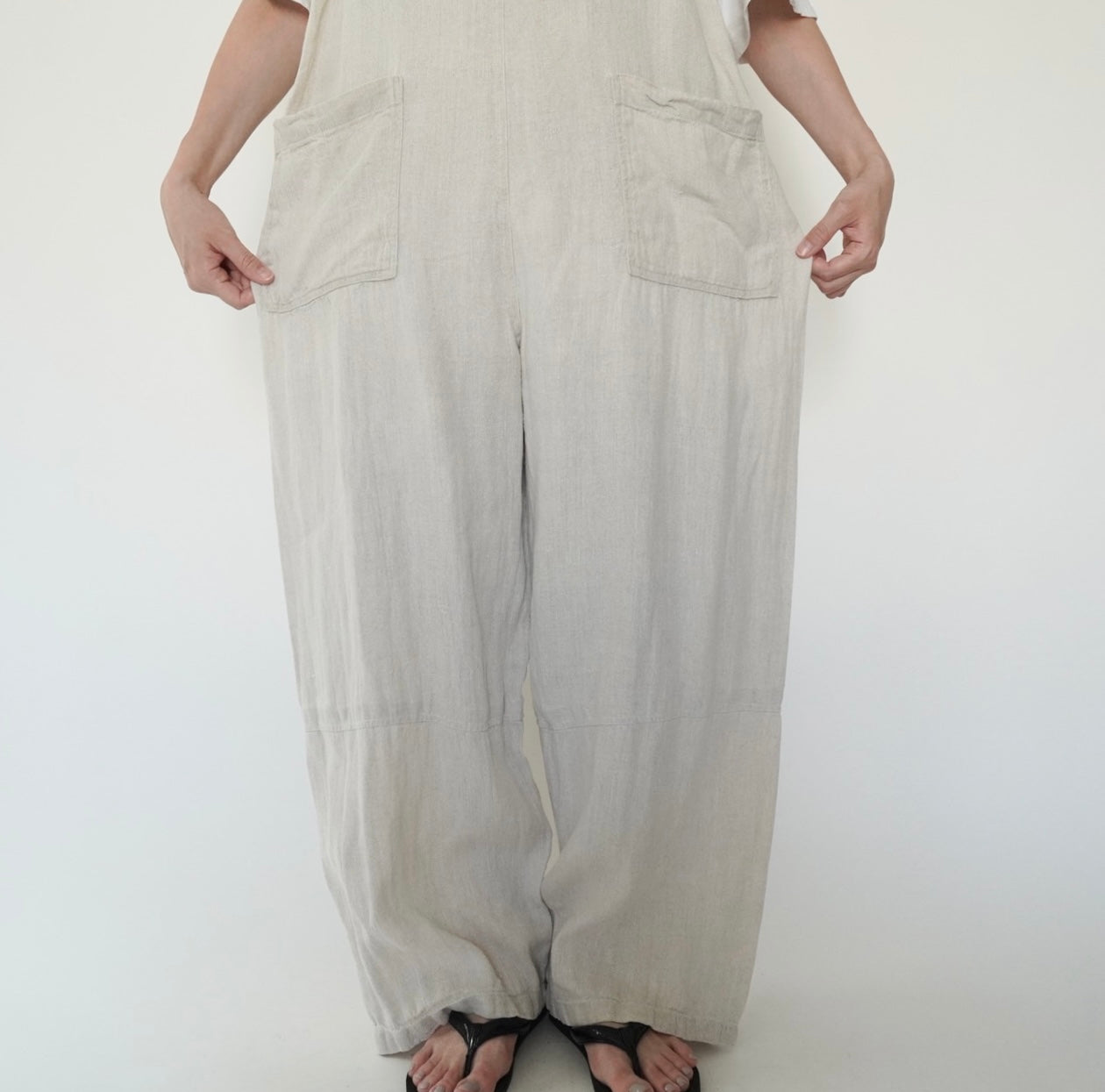 90s Linen Jumpsuit Made in Italy