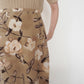90s Floral Print Skirt Made in USA