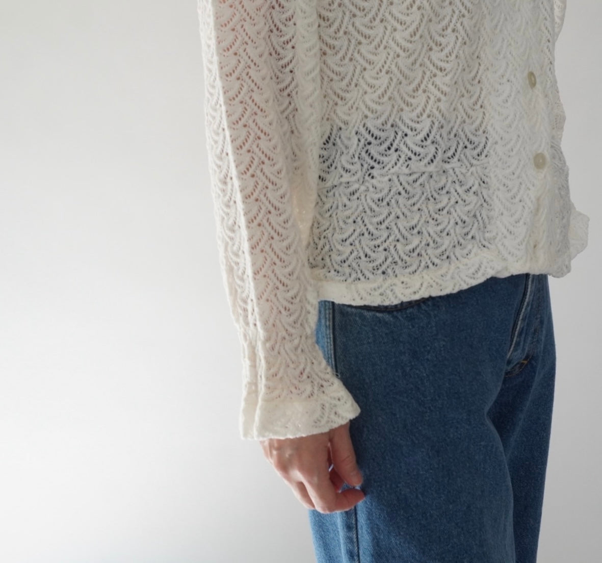 70s Lace Design Shirt