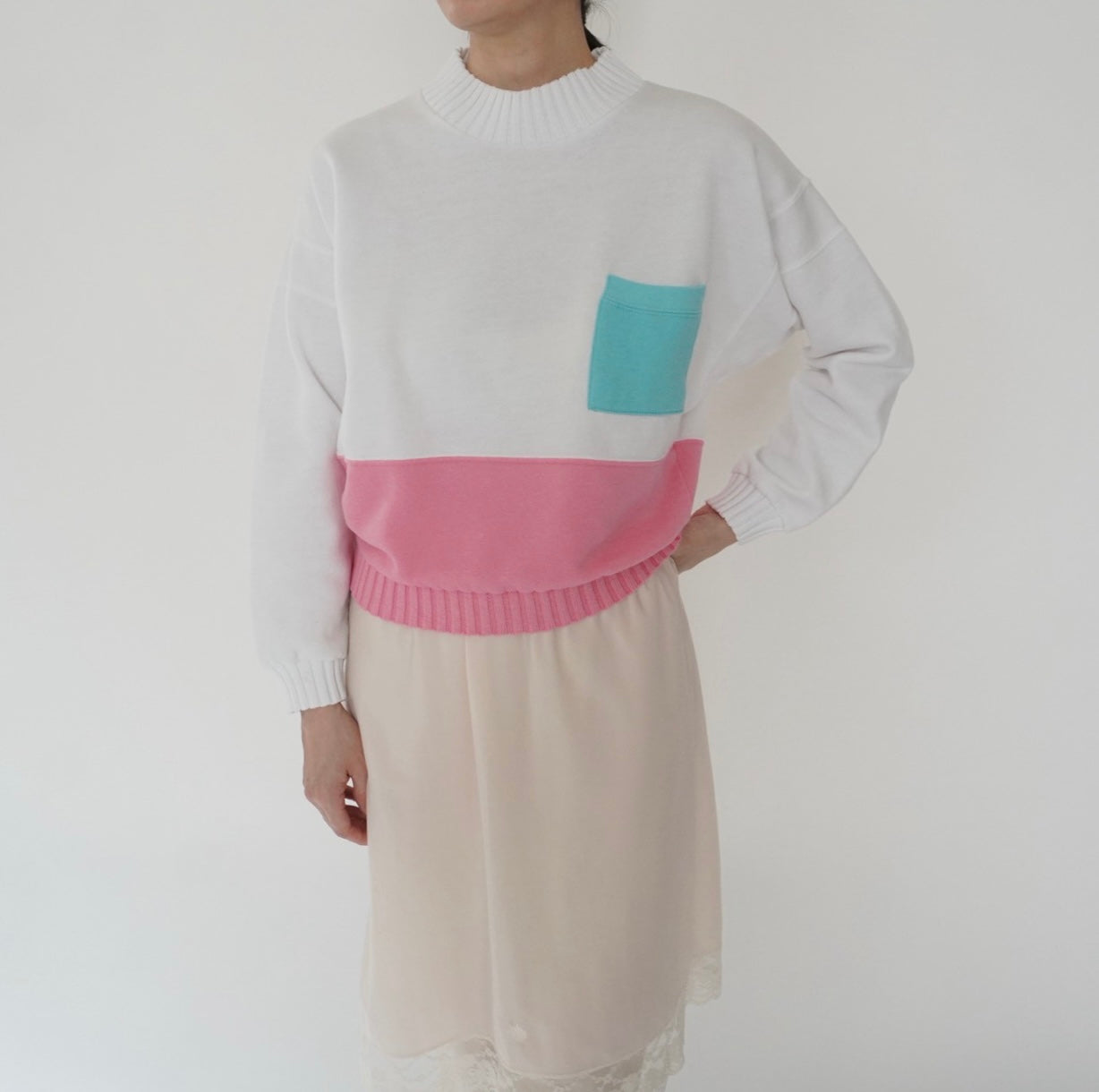 80s Pocket Sweater Made in USA