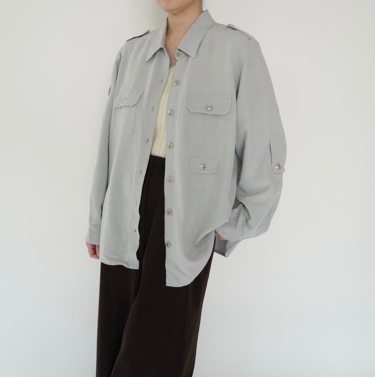 90s Design Rayon Shirt