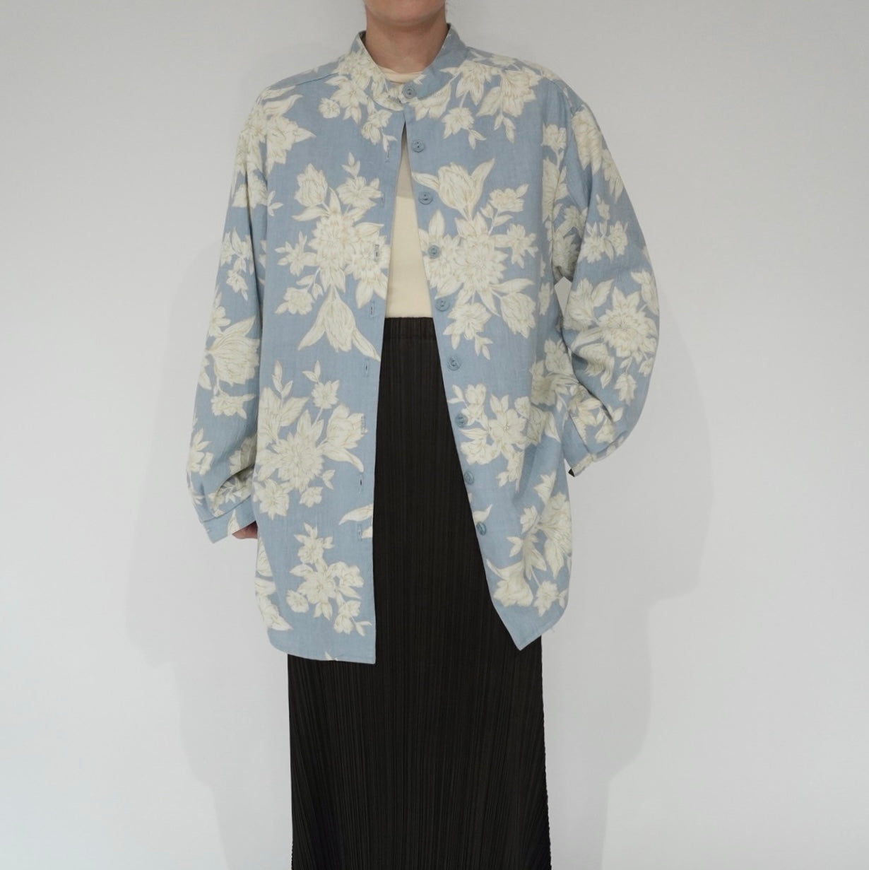 90s Flower Pattern Shirt Made in USA